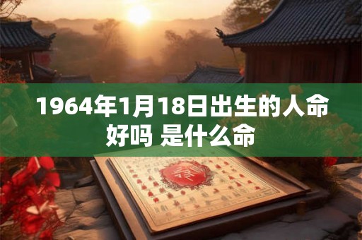 1964年1月18日出生的人命好吗 是什么命
