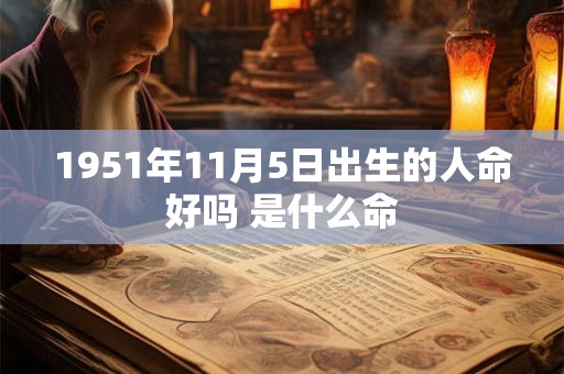 1951年11月5日出生的人命好吗 是什么命