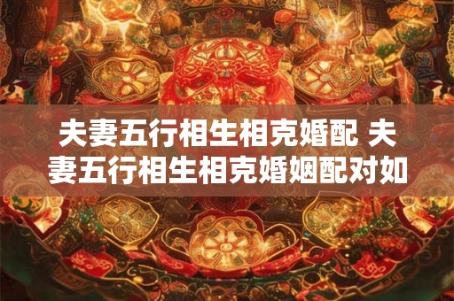 夫妻五行相生相克婚配 夫妻五行相生相克婚姻配对如何避免五行相克影响婚姻幸福