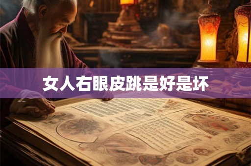 女人右眼皮跳是好是坏