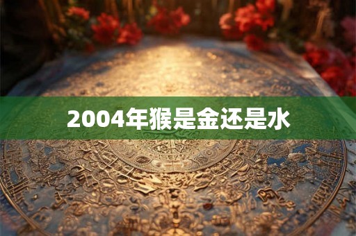 2004年猴是金还是水