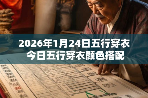 2026年1月24日五行穿衣 今日五行穿衣颜色搭配