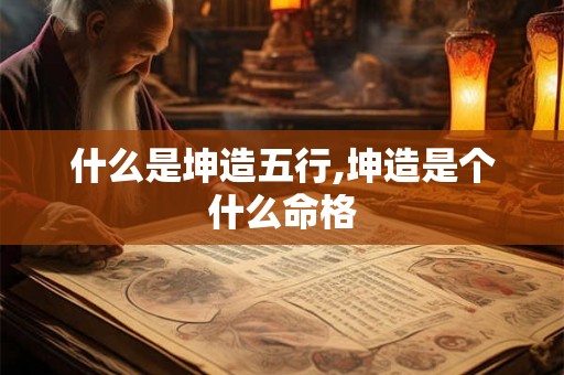 什么是坤造五行,坤造是个什么命格 什么是坤造五行,坤造是个什么命格