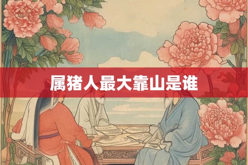 属猪人最大靠山是谁