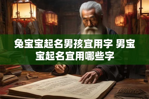 兔宝宝起名男孩宜用字 男宝宝起名宜用哪些字
