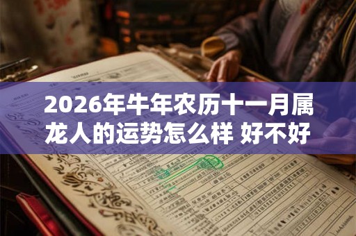 2026年牛年农历十一月属龙人的运势怎么样 好不好