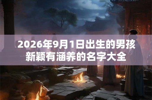 2026年9月1日出生的男孩新颖有涵养的名字大全 2026年9月1日出生的男孩新颖有涵养的名字大全