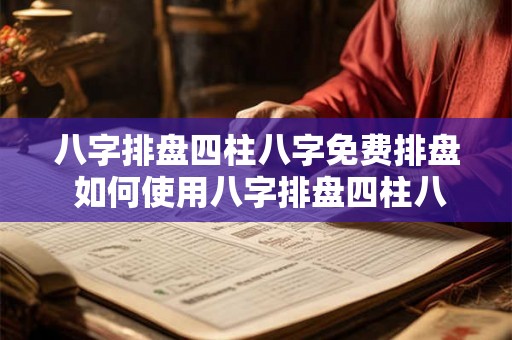 八字排盘四柱八字免费排盘 如何使用八字排盘四柱八字免费排盘 八字排盘四柱八字免费排盘 如何使用八字排盘四柱八字免费排盘