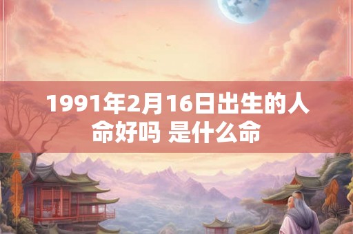 1991年2月16日出生的人命好吗 是什么命