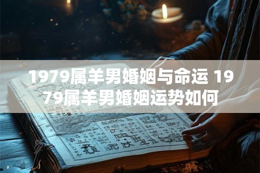 1979属羊男婚姻与命运 1979属羊男婚姻运势如何