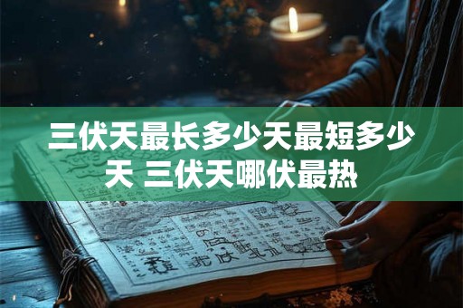 三伏天最长多少天最短多少天 三伏天哪伏最热