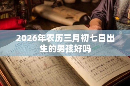 2026年农历三月初七日出生的男孩好吗