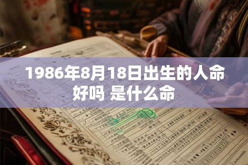 1986年8月18日出生的人命好吗 是什么命 1986年8月18日出生的人命好吗 是什么命