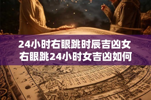 24小时右眼跳时辰吉凶女 右眼跳24小时女吉凶如何