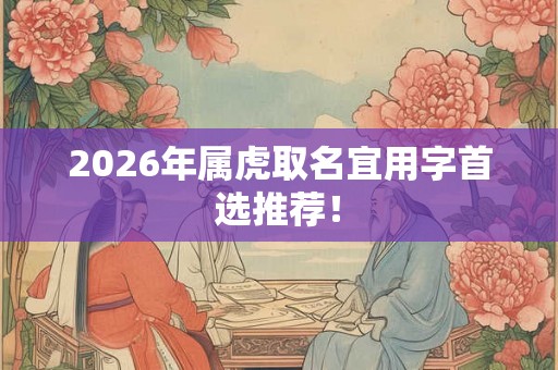 2026年属虎取名宜用字首选推荐！