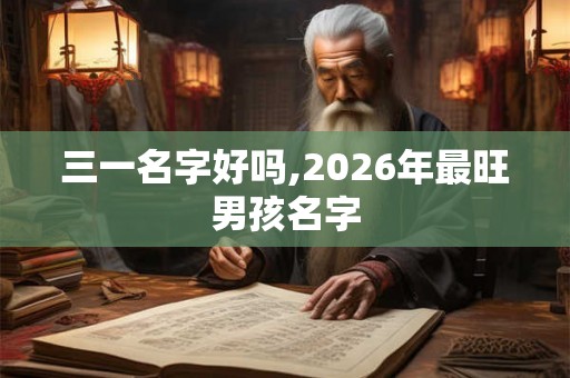 三一名字好吗,2026年最旺男孩名字