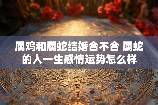属鸡和属蛇结婚合不合 属蛇的人一生感情运势怎么样