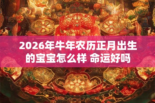 2026年牛年农历正月出生的宝宝怎么样 命运好吗