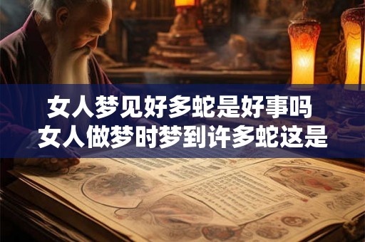 女人梦见好多蛇是好事吗 女人做梦时梦到许多蛇这是一个好兆头吗 女人梦见好多蛇是好事吗 女人做梦时梦到许多蛇这是一个好兆头吗