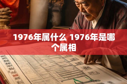 1976年属什么 1976年是哪个属相