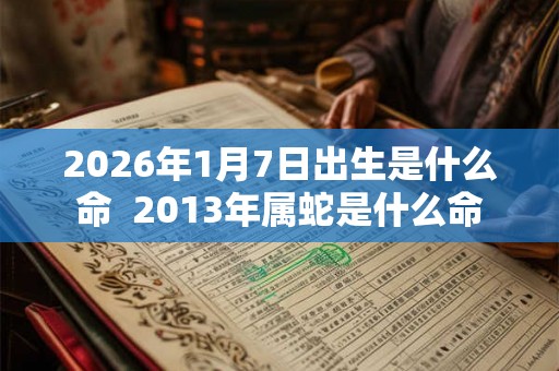 2026年1月7日出生是什么命  2013年属蛇是什么命
