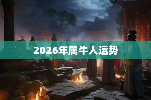 2026年属牛人运势