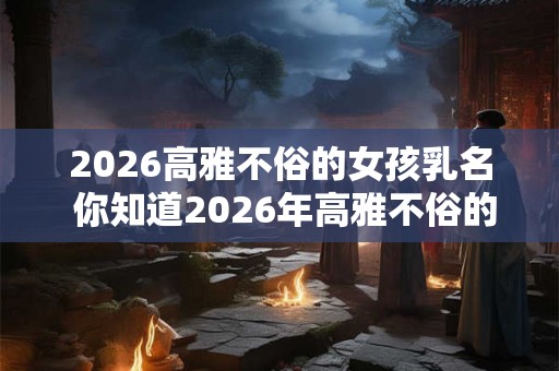 2026高雅不俗的女孩乳名 你知道2026年高雅不俗的女孩乳名吗