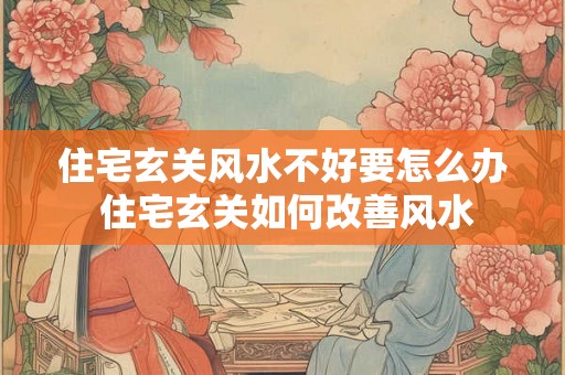住宅玄关风水不好要怎么办 住宅玄关如何改善风水