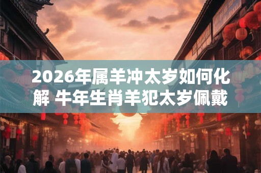 2026年属羊冲太岁如何化解 牛年生肖羊犯太岁佩戴什么