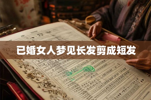已婚女人梦见长发剪成短发