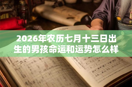 2026年农历七月十三日出生的男孩命运和运势怎么样 2026年农历七月十三日出生的男孩命运和运势怎么样
