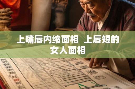上嘴唇内缩面相  上唇短的女人面相