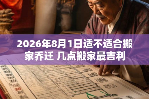 2026年8月1日适不适合搬家乔迁 几点搬家最吉利