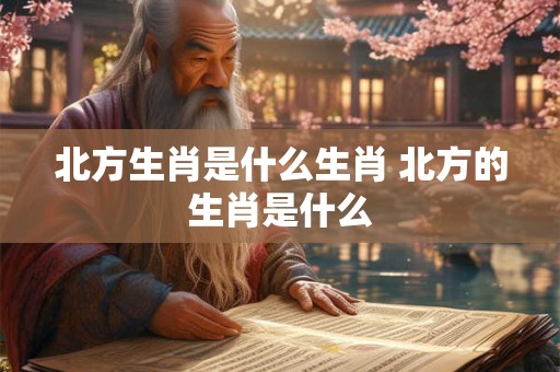 北方生肖是什么生肖 北方的生肖是什么