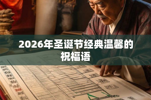 2026年圣诞节经典温馨的祝福语