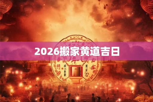 2026搬家黄道吉日