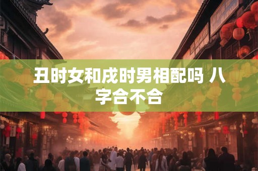 丑时女和戌时男相配吗 八字合不合
