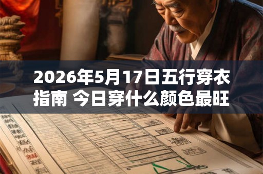 2026年5月17日五行穿衣指南 今日穿什么颜色最旺运