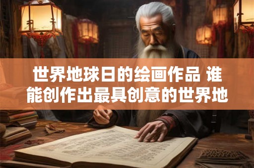 世界地球日的绘画作品 谁能创作出最具创意的世界地球日绘画