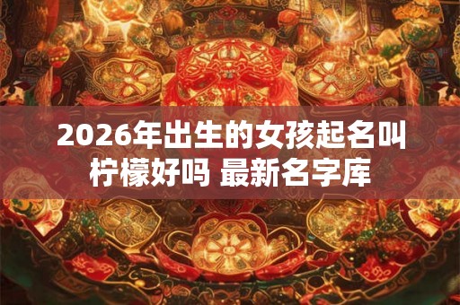 2026年出生的女孩起名叫柠檬好吗 最新名字库