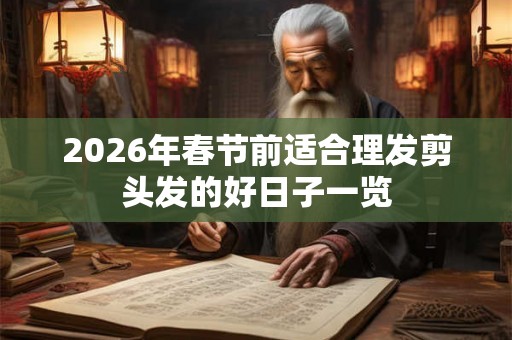 2026年春节前适合理发剪头发的好日子一览 2026年春节前适合理发剪头发的好日子一览