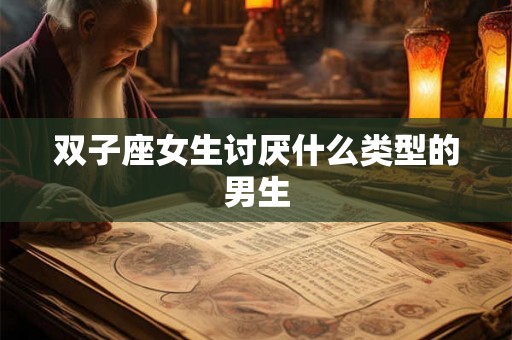 双子座女生讨厌什么类型的男生