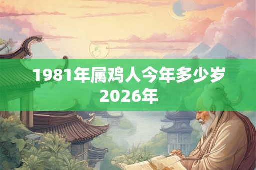 1981年属鸡人今年多少岁2026年 1981年属鸡人今年多少岁2026年