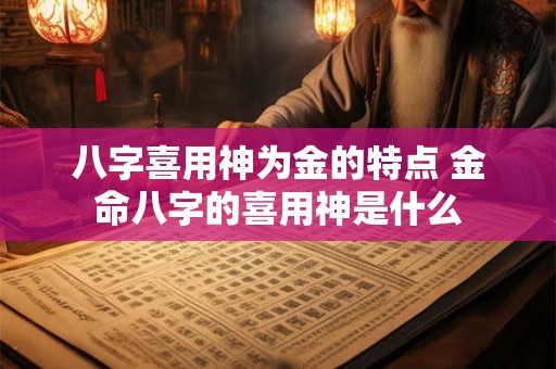 八字喜用神为金的特点 金命八字的喜用神是什么