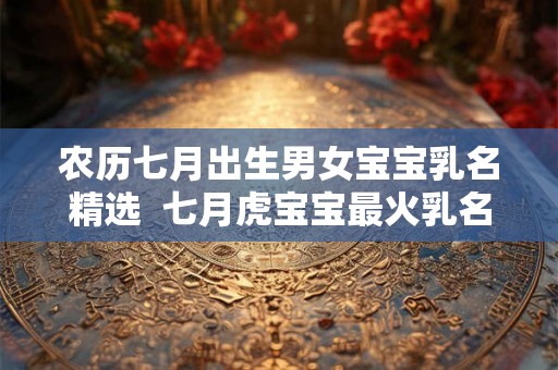 农历七月出生男女宝宝乳名精选  七月虎宝宝最火乳名
