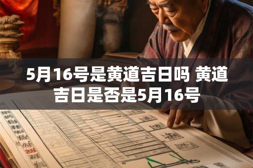 5月16号是黄道吉日吗 黄道吉日是否是5月16号 5月16号是黄道吉日吗 黄道吉日是否是5月16号