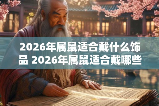 2026年属鼠适合戴什么饰品 2026年属鼠适合戴哪些饰品