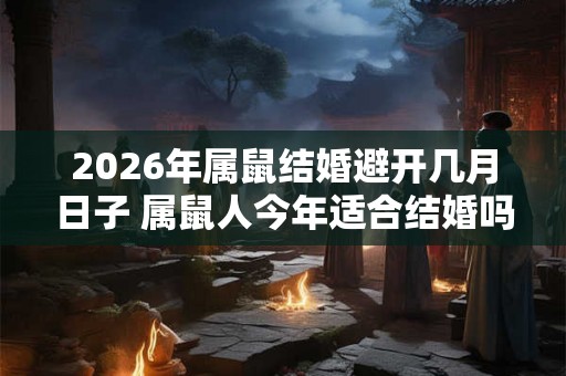 2026年属鼠结婚避开几月日子 属鼠人今年适合结婚吗