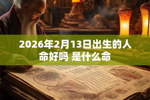 2026年2月13日出生的人命好吗 是什么命