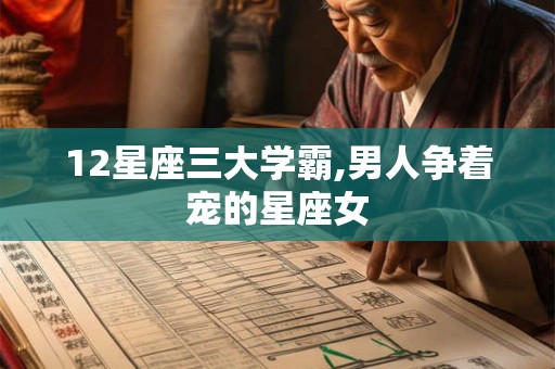 12星座三大学霸,男人争着宠的星座女